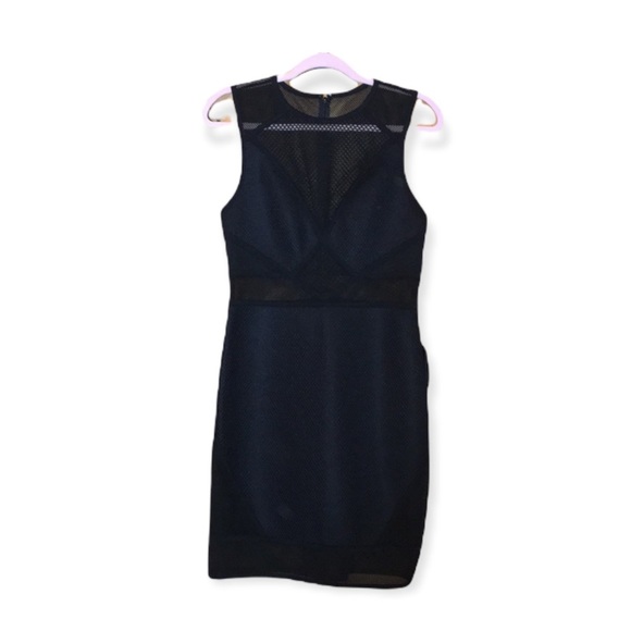 EXPRESS Mesh Cutout Little Black Dress NWT - Picture 5 of 9